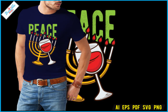 A Festive Hanukkah SVG for T-Shirts & Crafting Graphics