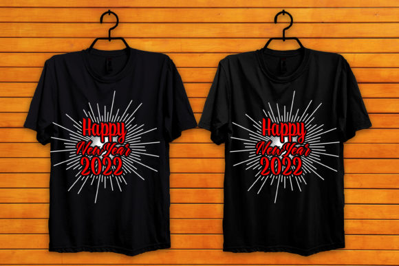 A Festive New Year T-Shirt Design for Print & Graphics