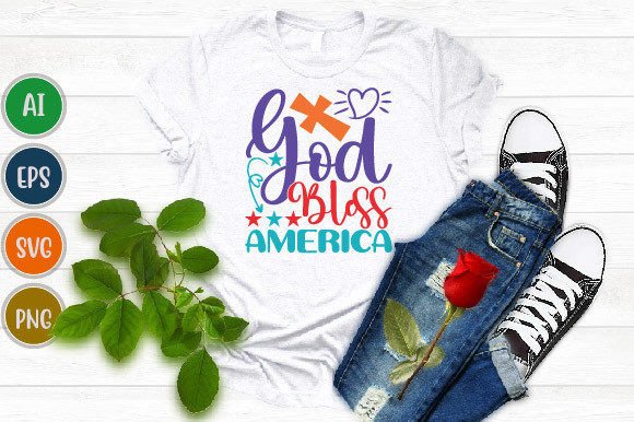 A Patriotic Graphic Design Asset for Modern Blogging & T-Shirt Designs