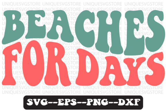 Beaches for Days Retro SVG: Graphics & T-Shirt Designs