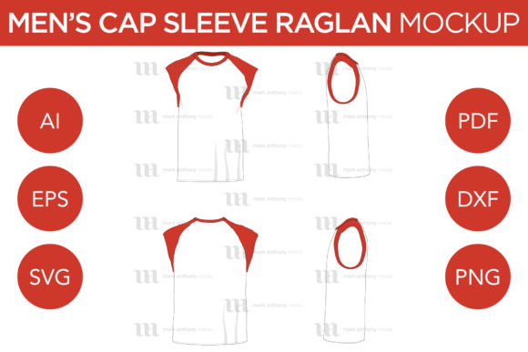 Graphic Assets for Crafting Raglan Shirt Designs