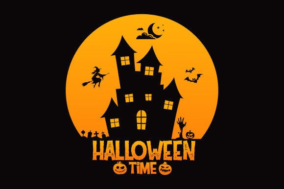 Halloween T-Shirt Quotes Graphics & Print Template