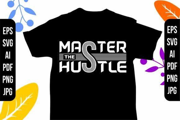 HUSTLE Typography T-Shirt Design: An Embroidery Review
