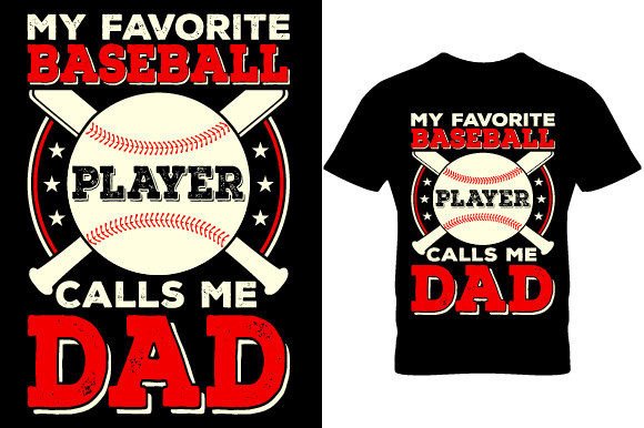Retro Baseball T-Shirt Graphics for Print Templates