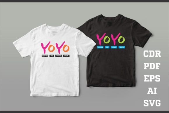 YOYO Print Vector Art: Dynamic T-Shirt Graphics for Print